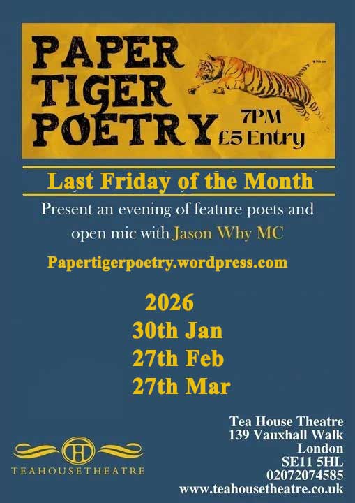 paper-tiger-dates-2026 New Authors. Paper Tiger Poetry - Open Mic